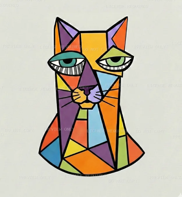 Estampa #Abstractcat
