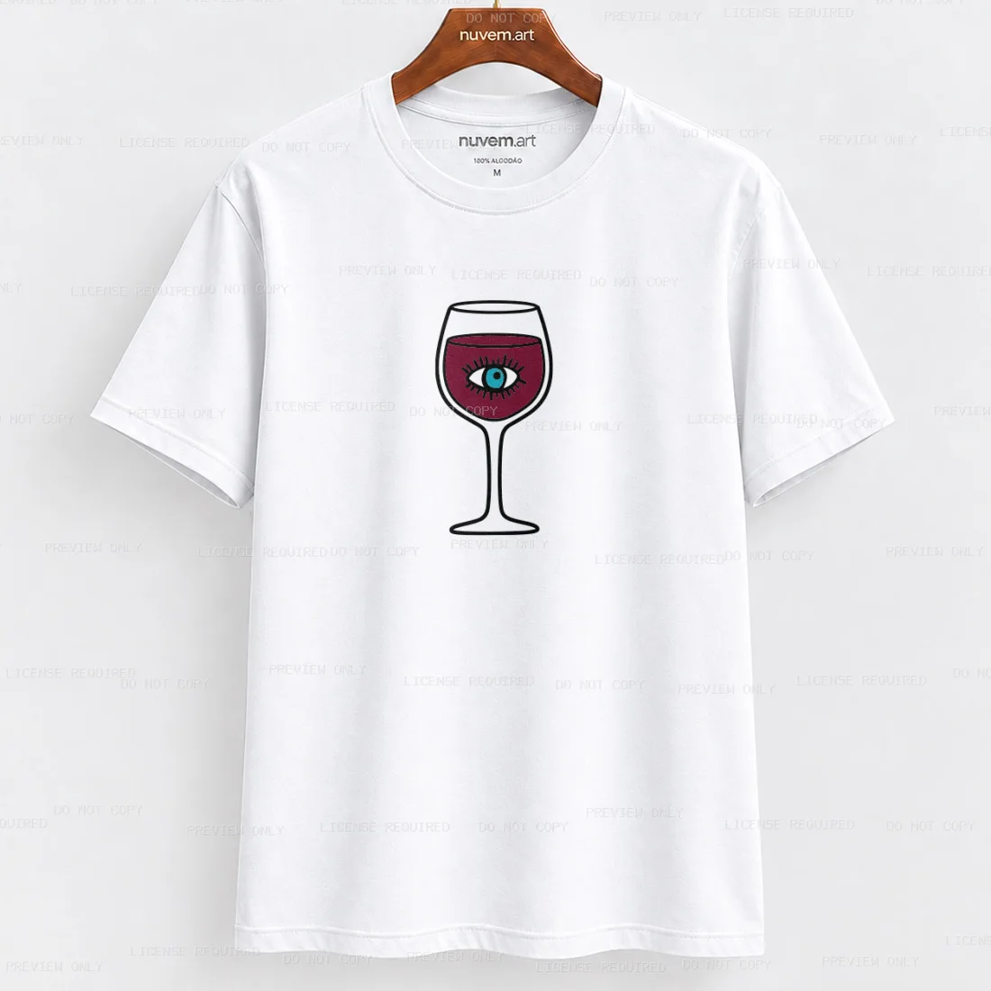 Estampa de Camiseta Termocolante Digital DTF Pronta Para Aplicar na Roupa Moda Feminina 2026 Premium | Vinho e Frase