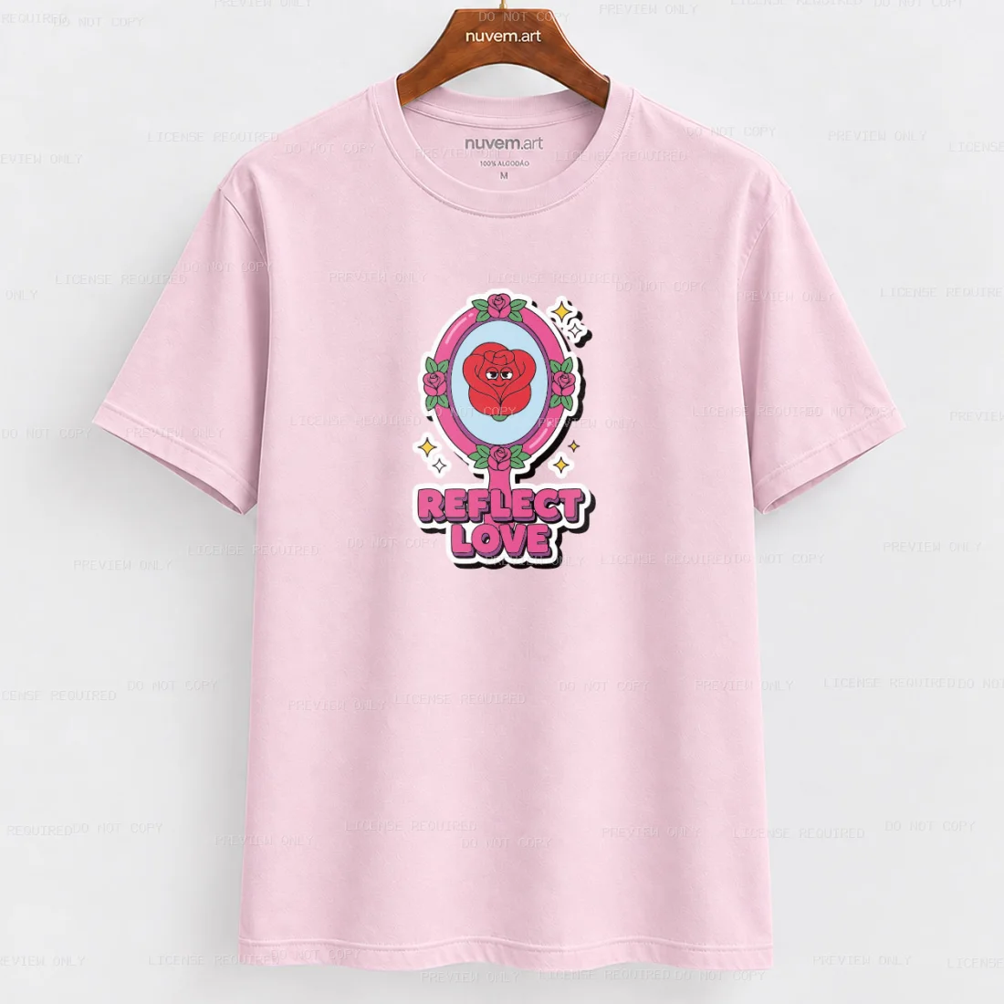 Estampa de Camiseta Termocolante Digital DTF Pronta Para Aplicar na Roupa Moda Feminina 2026 Premium | Amor e Frase 2