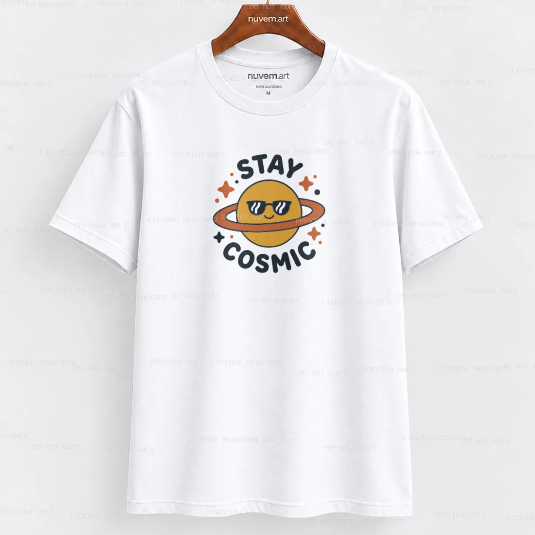 Estampa de Camiseta Termocolante Digital DTF Pronta Para Aplicar na Roupa Moda Feminina 2026 Premium | Arte Cósmica 2