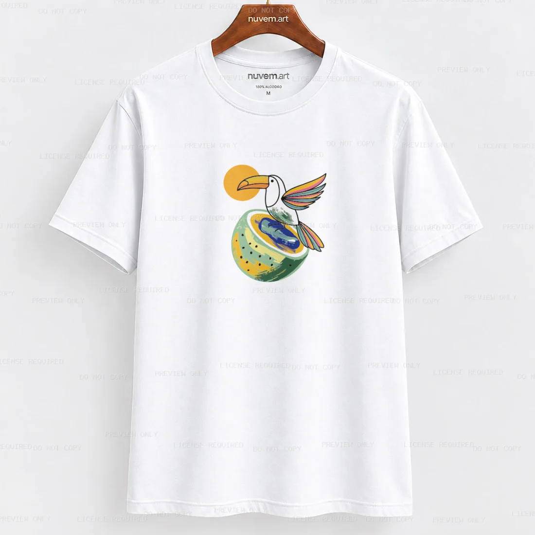 Estampa de Camiseta Termocolante Digital DTF Pronta Para Aplicar na Roupa Moda Feminina 2026 Premium | Tucano Colorido
