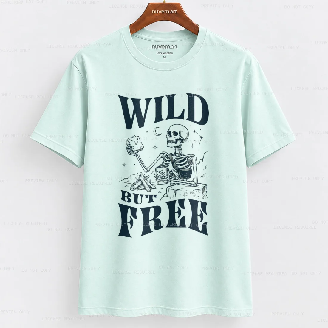 Estampa de Camiseta Termocolante Digital DTF Pronta Para Aplicar na Roupa Moda Feminina 2026 Premium | Natureza Livre