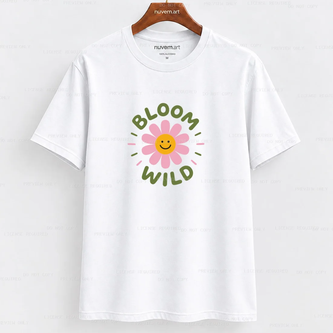 Estampa de Camiseta Termocolante Digital DTF Pronta Para Aplicar na Roupa Moda Feminina 2026 Premium | Flores Colorida 1