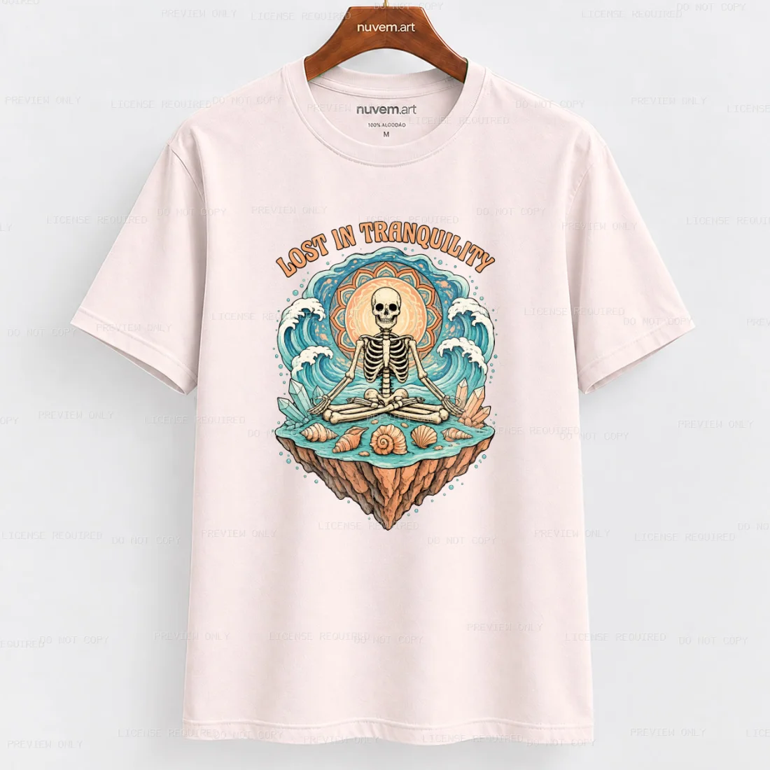 Estampa de Camiseta Termocolante Digital DTF Pronta Para Aplicar na Roupa Moda Feminina 2026 Premium | Frase e Paz 1