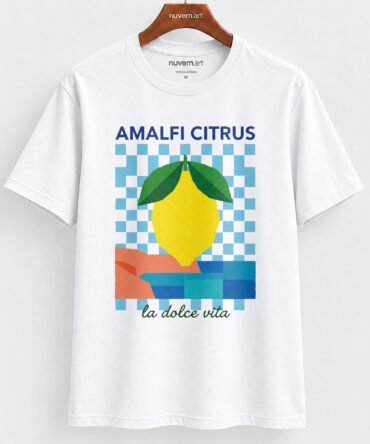 Estampa de Camiseta Termocolante Digital DTF Pronta Para Aplicar na Roupa Moda Feminina 2026 Premium | Limões Itália