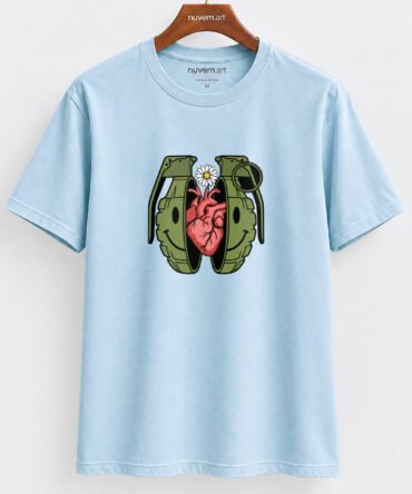 Estampa de Camiseta Termocolante Digital DTF Pronta Para Aplicar na Roupa Moda Feminina 2026 Premium | Amor e Coração