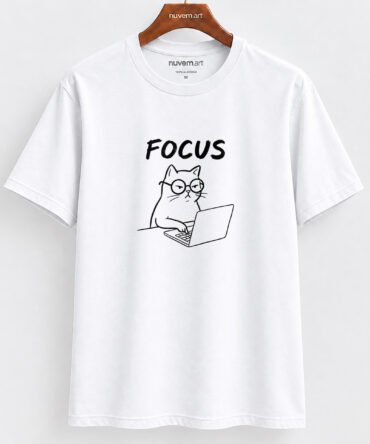 Estampa de Camiseta Termocolante Digital DTF Pronta Para Aplicar na Roupa Moda Feminina 2026 Premium | Gato e Frase 1