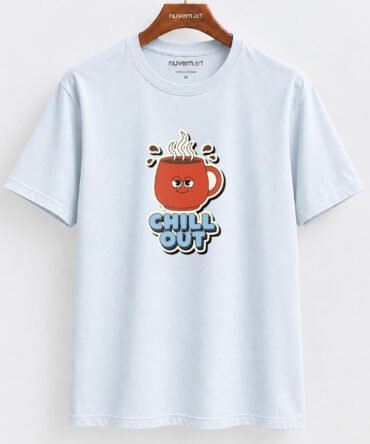 Estampa de Camiseta Termocolante Digital DTF Pronta Para Aplicar na Roupa Moda Feminina 2026 Premium | Café e Frase