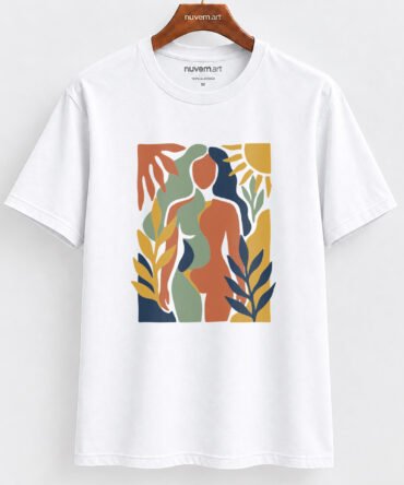 Estampa de Camiseta Termocolante Digital DTF Pronta Para Aplicar na Roupa Moda Feminina 2026 Premium | Mulher Colorida