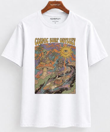Estampa de Camiseta Termocolante Digital DTF Pronta Para Aplicar na Roupa Moda Feminina 2026 Premium | Arte Cósmica 1