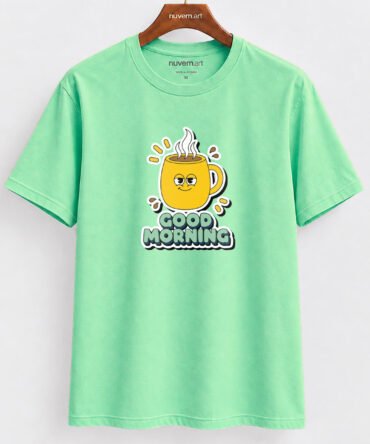Estampa de Camiseta Termocolante Digital DTF Pronta Para Aplicar na Roupa Moda Feminina 2026 Premium | Frase Bom Dia