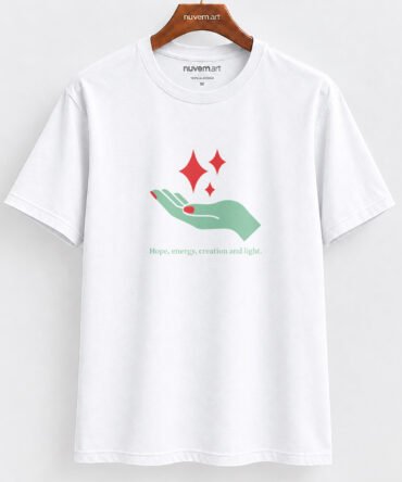 Estampa de Camiseta Termocolante Digital DTF Pronta Para Aplicar na Roupa Moda Feminina 2026 Premium | Mão e Natureza