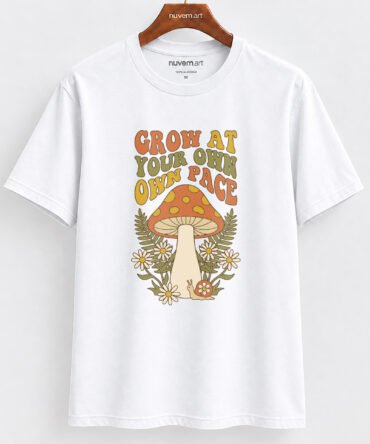 Estampa de Camiseta Termocolante Digital DTF Pronta Para Aplicar na Roupa Moda Feminina 2026 Premium | Frase Crescimento