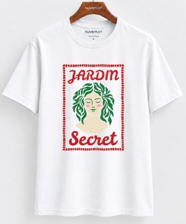 Estampa de Camiseta Termocolante Digital DTF Pronta Para Aplicar na Roupa Moda Feminina 2026 Premium | Jardim Secreto