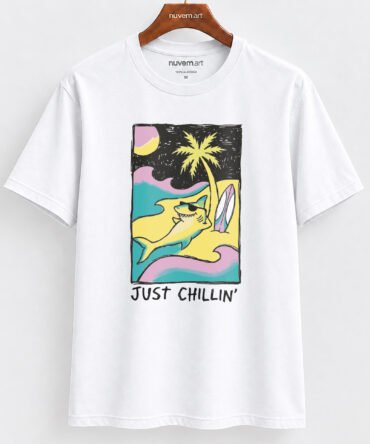 Estampa de Camiseta Termocolante Digital DTF Pronta Para Aplicar na Roupa Moda Feminina 2026 Premium | Frase Relaxante 2