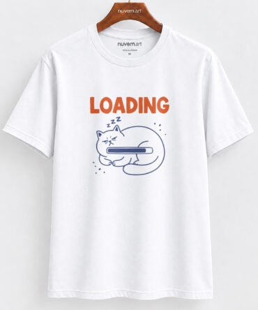Estampa de Camiseta Termocolante Digital DTF Pronta Para Aplicar na Roupa Moda Feminina 2026 Premium | Gato e Frase 2
