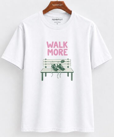 Estampa de Camiseta Termocolante Digital DTF Pronta Para Aplicar na Roupa Moda Feminina 2026 Premium | Caminhada e Frase