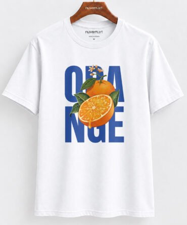 Estampa de Camiseta Termocolante Digital DTF Pronta Para Aplicar na Roupa Moda Feminina 2026 Premium | Laranja e Verão