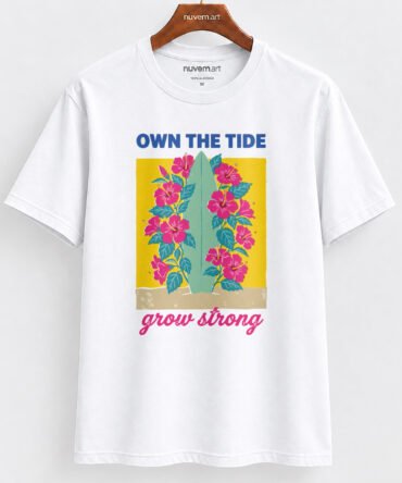 Estampa de Camiseta Termocolante Digital DTF Pronta Para Aplicar na Roupa Moda Feminina 2026 Premium | Mar e Frase