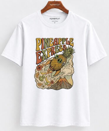 Estampa de Camiseta Termocolante Digital DTF Pronta Para Aplicar na Roupa Moda Feminina 2026 Premium | Abacaxi Tropical