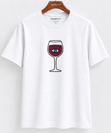 Estampa de Camiseta Termocolante Digital DTF Pronta Para Aplicar na Roupa Moda Feminina 2026 Premium | Vinho e Frase