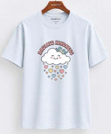Estampa de Camiseta Termocolante Digital DTF Pronta Para Aplicar na Roupa Moda Feminina 2026 Premium | Nuvem e Frase