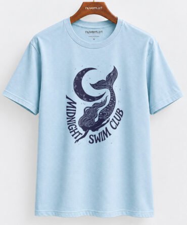 Estampa de Camiseta Termocolante Digital DTF Pronta Para Aplicar na Roupa Moda Feminina 2026 Premium | Natação e Verão