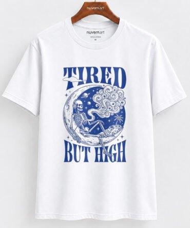 Estampa de Camiseta Termocolante Digital DTF Pronta Para Aplicar na Roupa Moda Feminina 2026 Premium | Frase e Cansaço