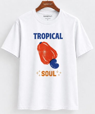 Estampa de Camiseta Termocolante Digital DTF Pronta Para Aplicar na Roupa Moda Feminina 2026 Premium | Caju e Verão