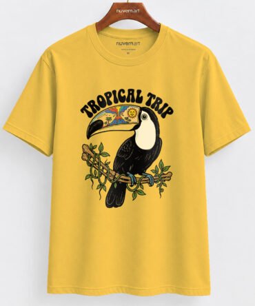 Estampa de Camiseta Termocolante Digital DTF Pronta Para Aplicar na Roupa Moda Feminina 2026 Premium | Viagem Tropical