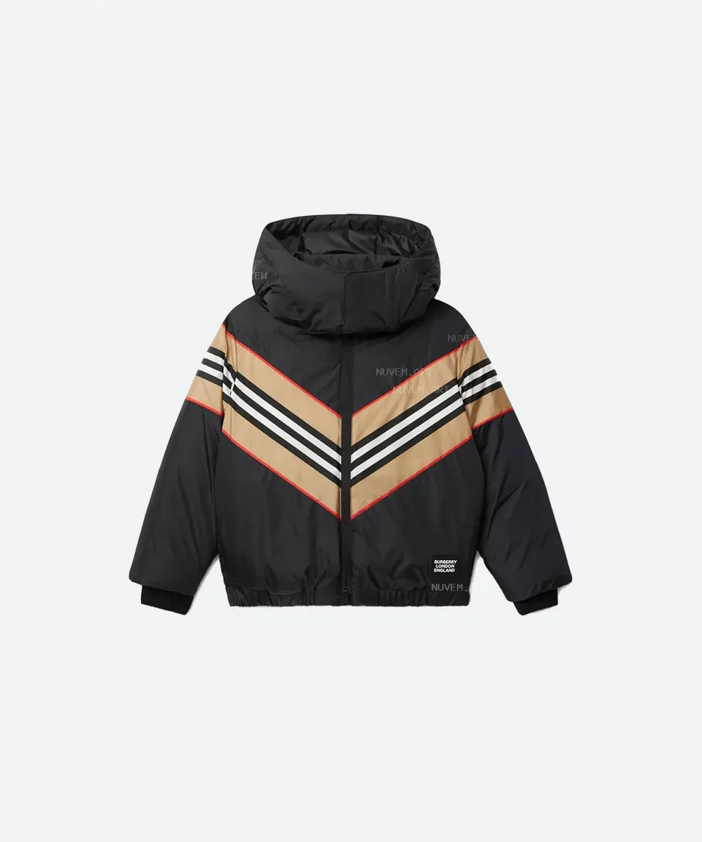 Stripe Panel Down-filled